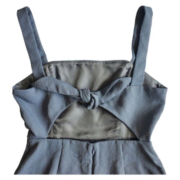 Wilfred Granite Blue New Encoulement Tie Back Dress Size 2 - Picture 4 of 9